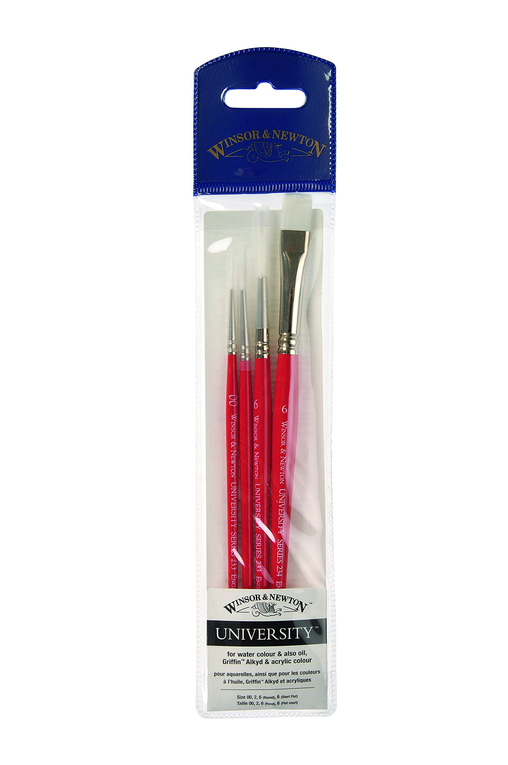 Winsor & Newton University Brush kit (confezione da 4)