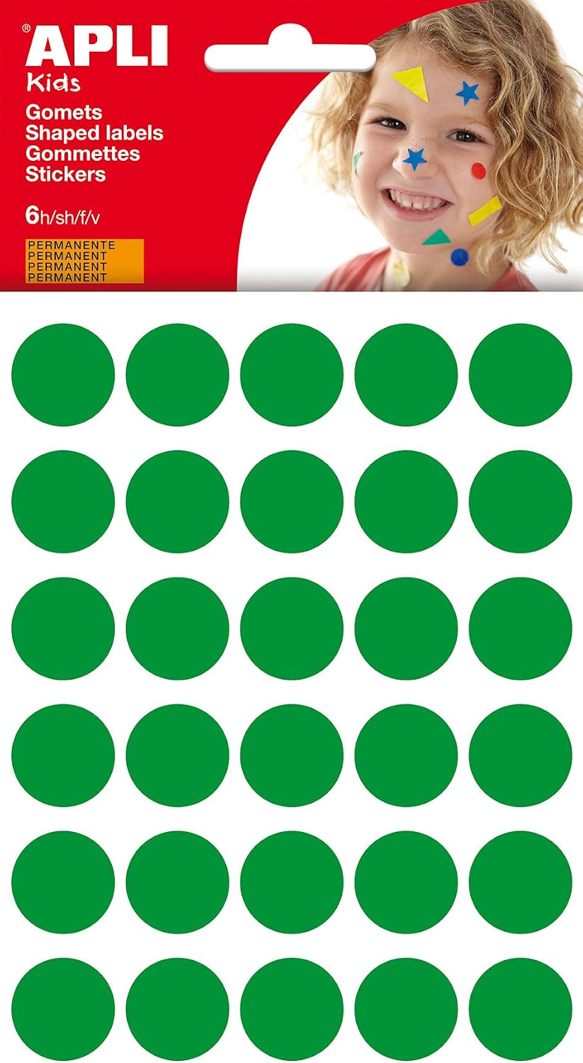 APLI Kids 13225 Bag of Round Gummies 20 mm Red 6 Sheets