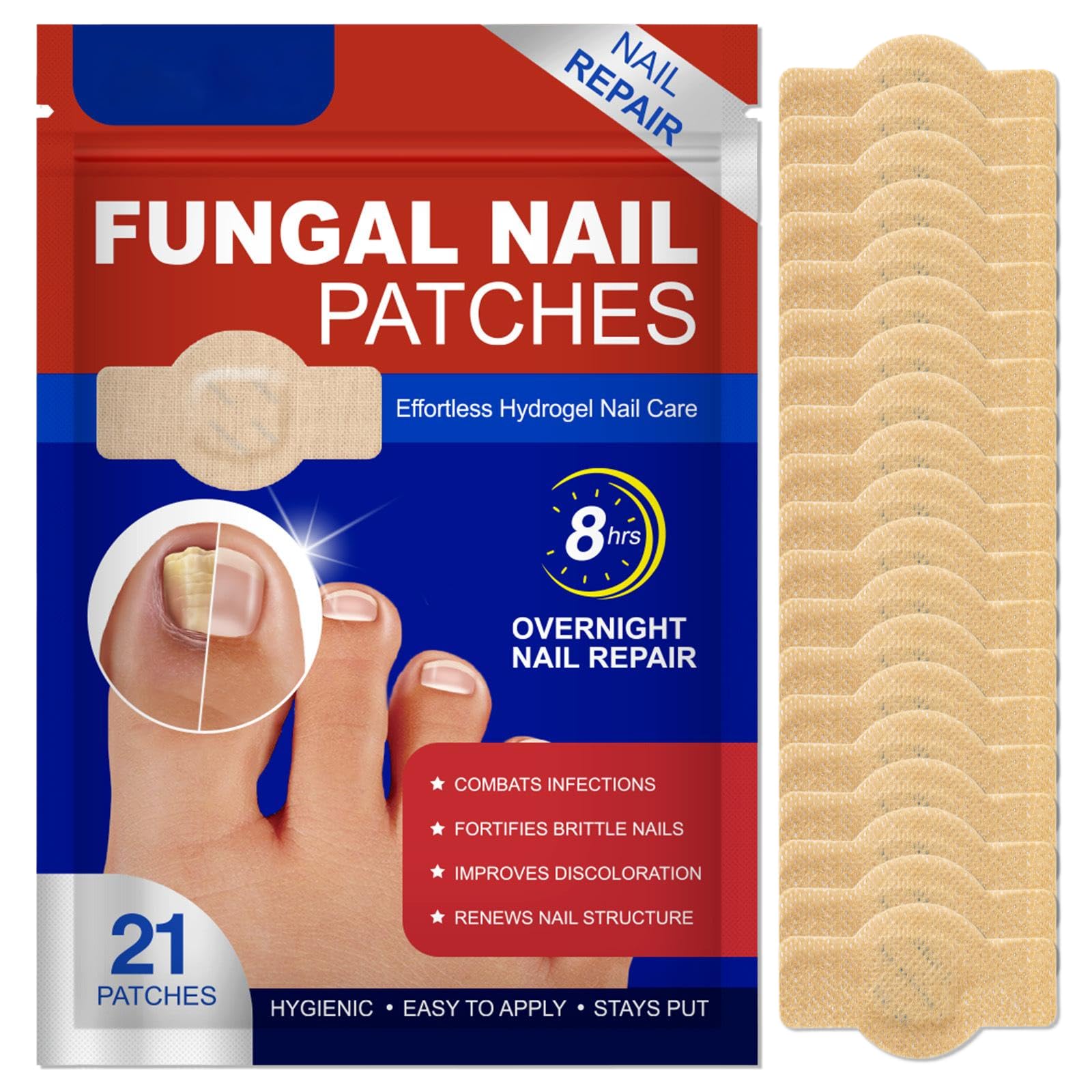 Fungal Nail Hydrogel Patches for Toenail Overnight