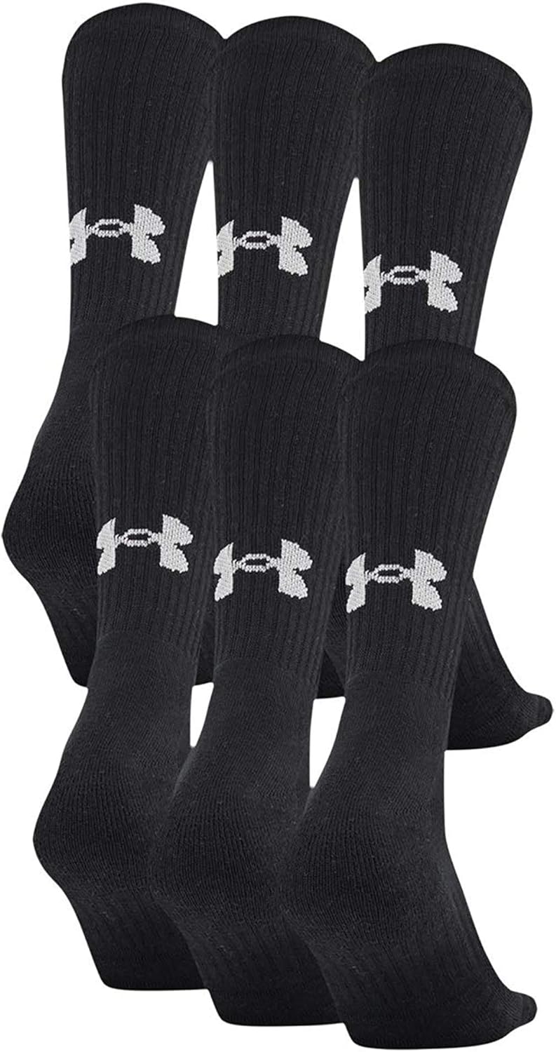 Under Armour Adult Training Cotton Crew Socks, Multipairs