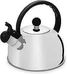 Chaleira Aço Inox 2 Litros com Apito HERCULES, Prata