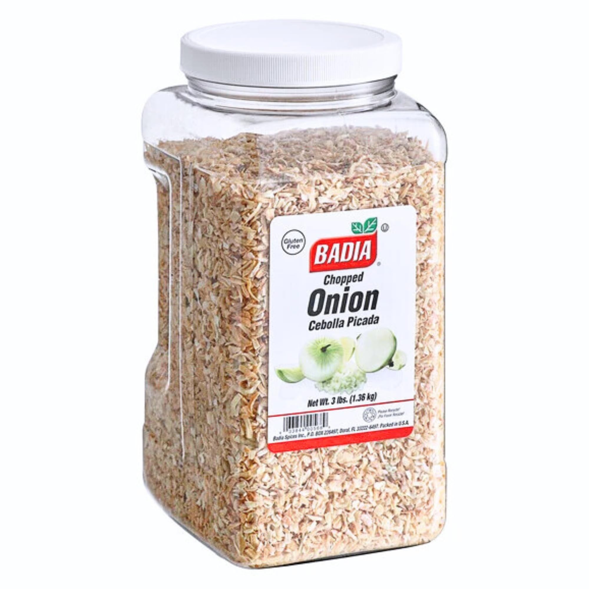 Badia Chopped Onion Flakes, 3 Pound – Cebolla Picada, Perfect for Cooking, Grilling, Salads, Soups, Stews, Sauces & Marinades