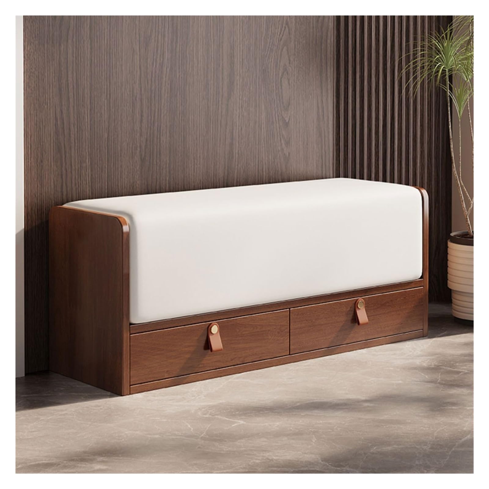 Aioneer Footstool For Front Door Entrance Shoe Changing Stool, Long Bench For Sitting At The Door, Door Stool, Shoe Wearing Stool, Storage Stool, Shoe Cabinet Outdoor Bench Shoe -B-S90cm