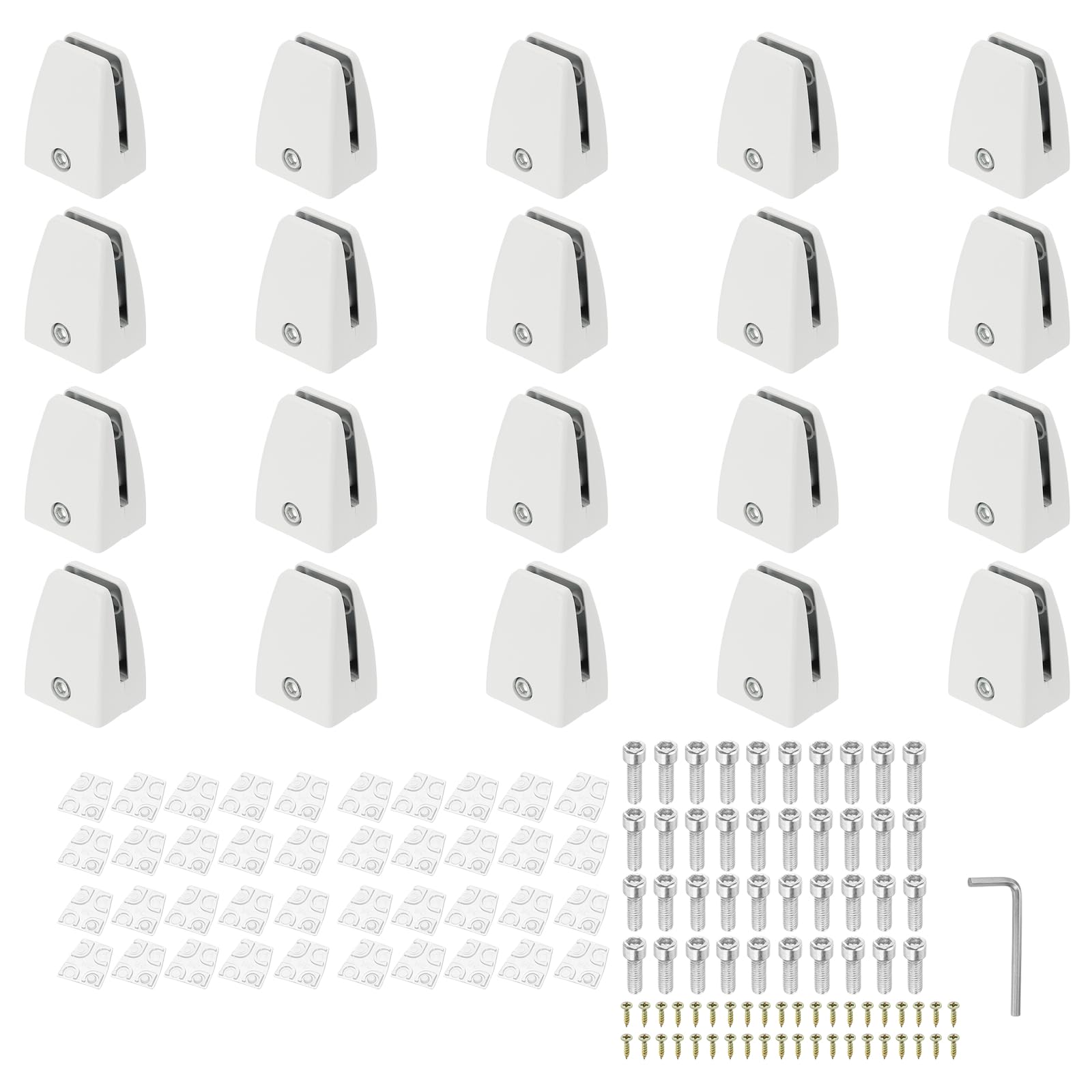 PATIKIL 20 Pcs Office Desk Partition Support Bracket