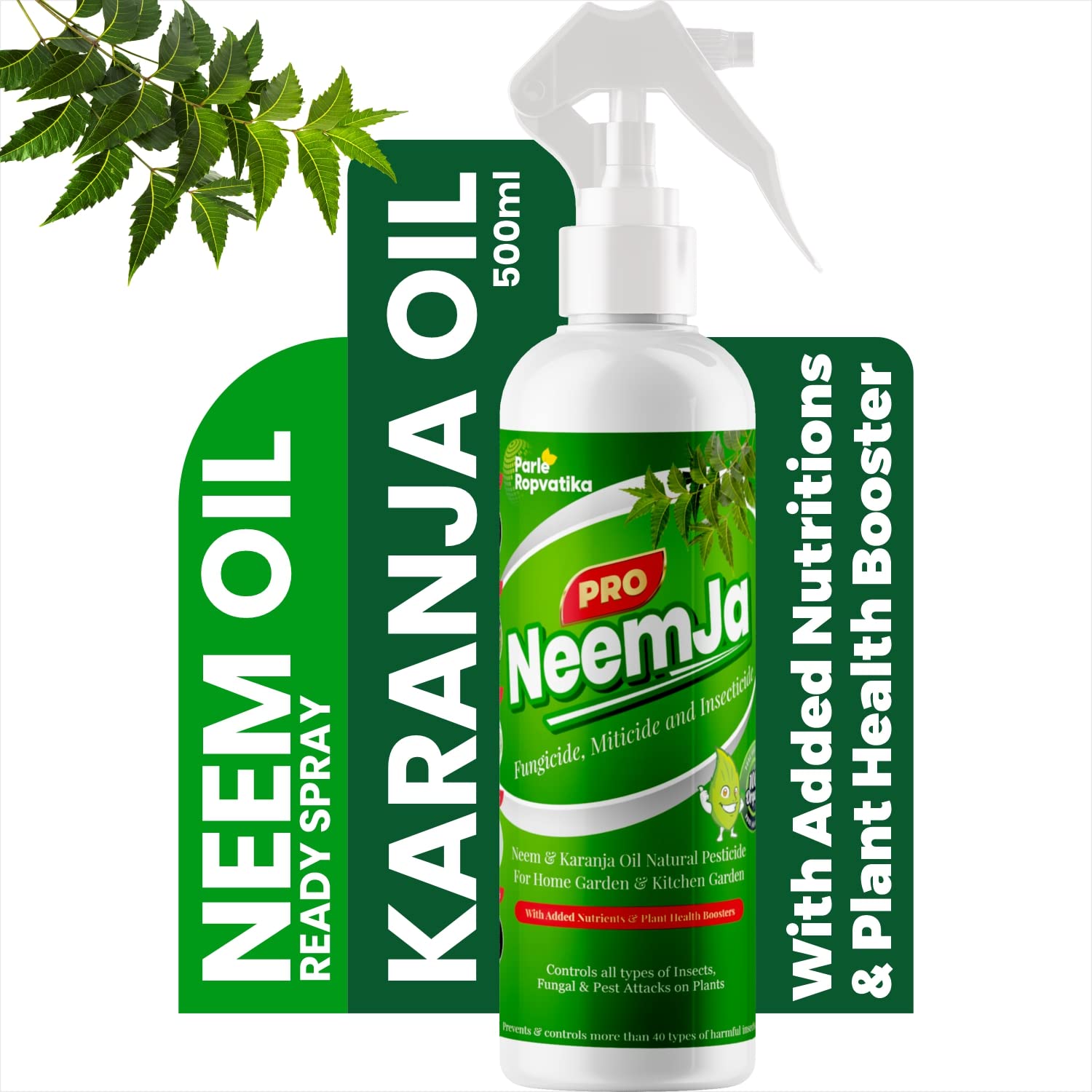 NeemJa PRO (Combo) 500ml Spray + 100ml Concentrate Organic Neem Oil and Karanja Oil for Plants Insects Spray | Neem Oil Spray for Plants Insects Pesticides for Plants in Garden with Spray Bottle (B09GS1NBLF) Amazon Price History, Amazon Price Tracker