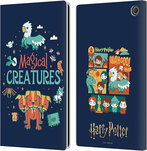 Miniatura 17 de Head Case Designs Harry Potter Hermione Ron Spell Deathly Hallows I - Funda de piel tipo cartera compatible con Kindle Paperwhite 1/2/3 Hechizo