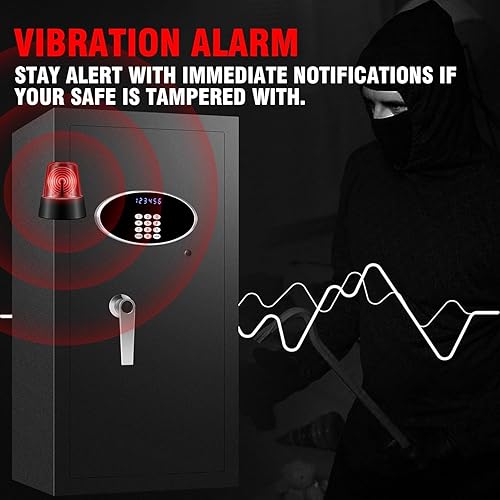 Miniatura 6 de Caja de seguridad resistente para el hogar de 8.3 pies cúbicos, impermeable, extra grande, a prueba de fuego, segura para documentos del hogar,