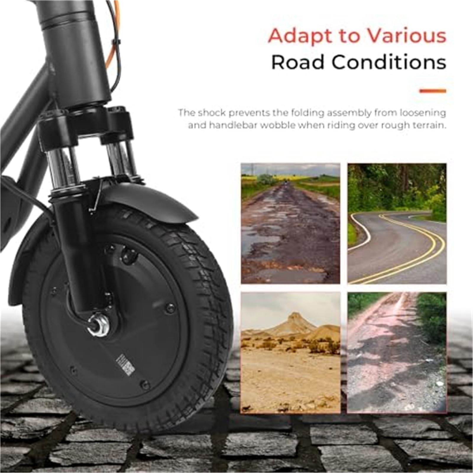 Suspension Avant for Amortisseur avec béquille réglable et Garde-Boue, Accessoires for Scooters électriques Segway, Ninebot, F20, F25, F30 Suspension arrière de Scooter