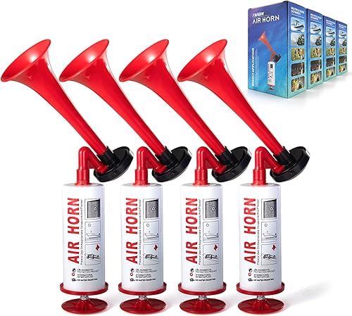 FARBIN Bocina de aire marina y deportiva, bocina de aire, señal de mano de sonido fuerte, bocina de barco, alarma de bocina de seguridad personal