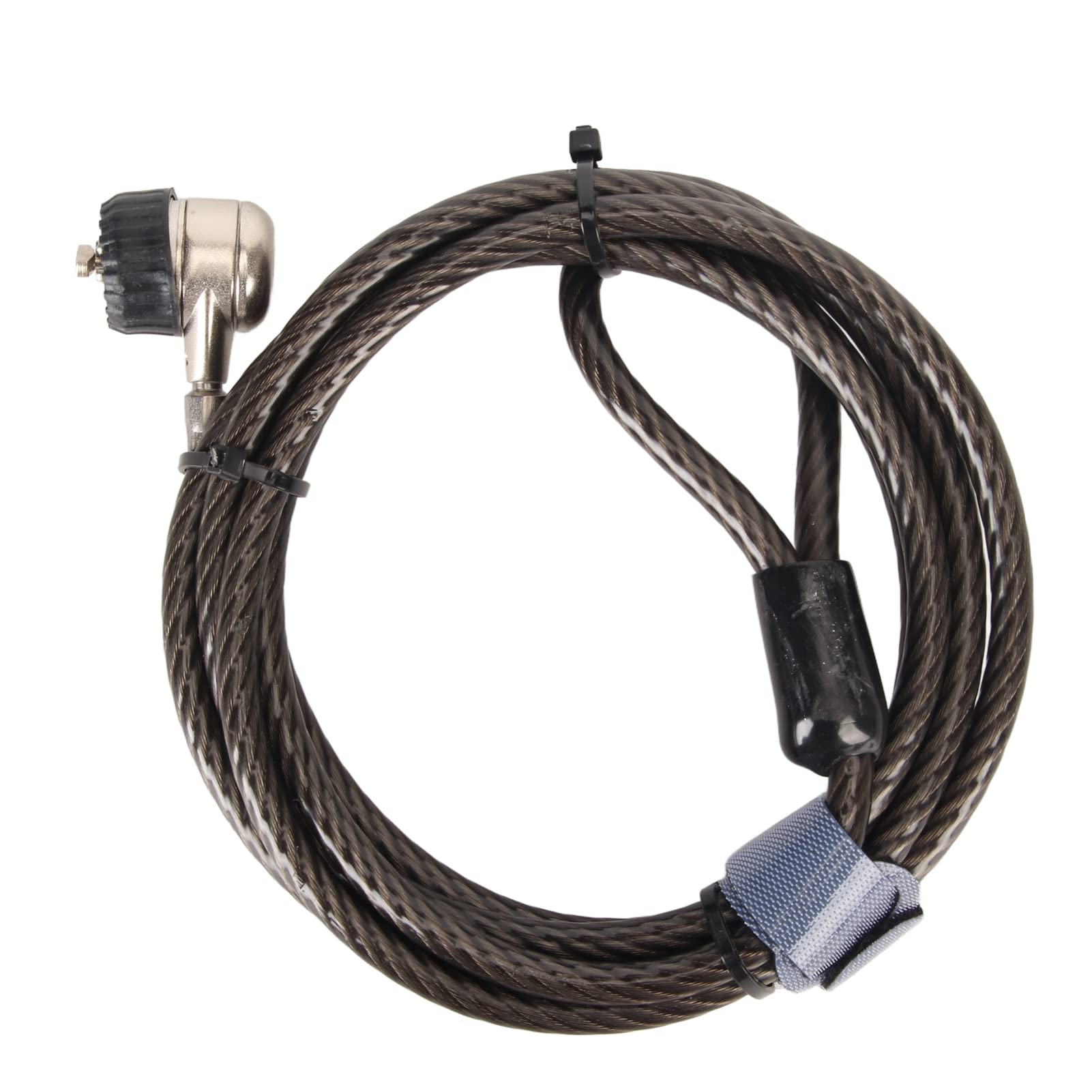 Cavo Sicurezza Acciaio Per Notebook - Lucchetto Con 2 Chiavi, 1.4m, Argento - Foto 13