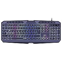 Speedlink Tastiera da gioco LUDICIUM RGB Rainbow - Tastiera da gioco RGB con cavo