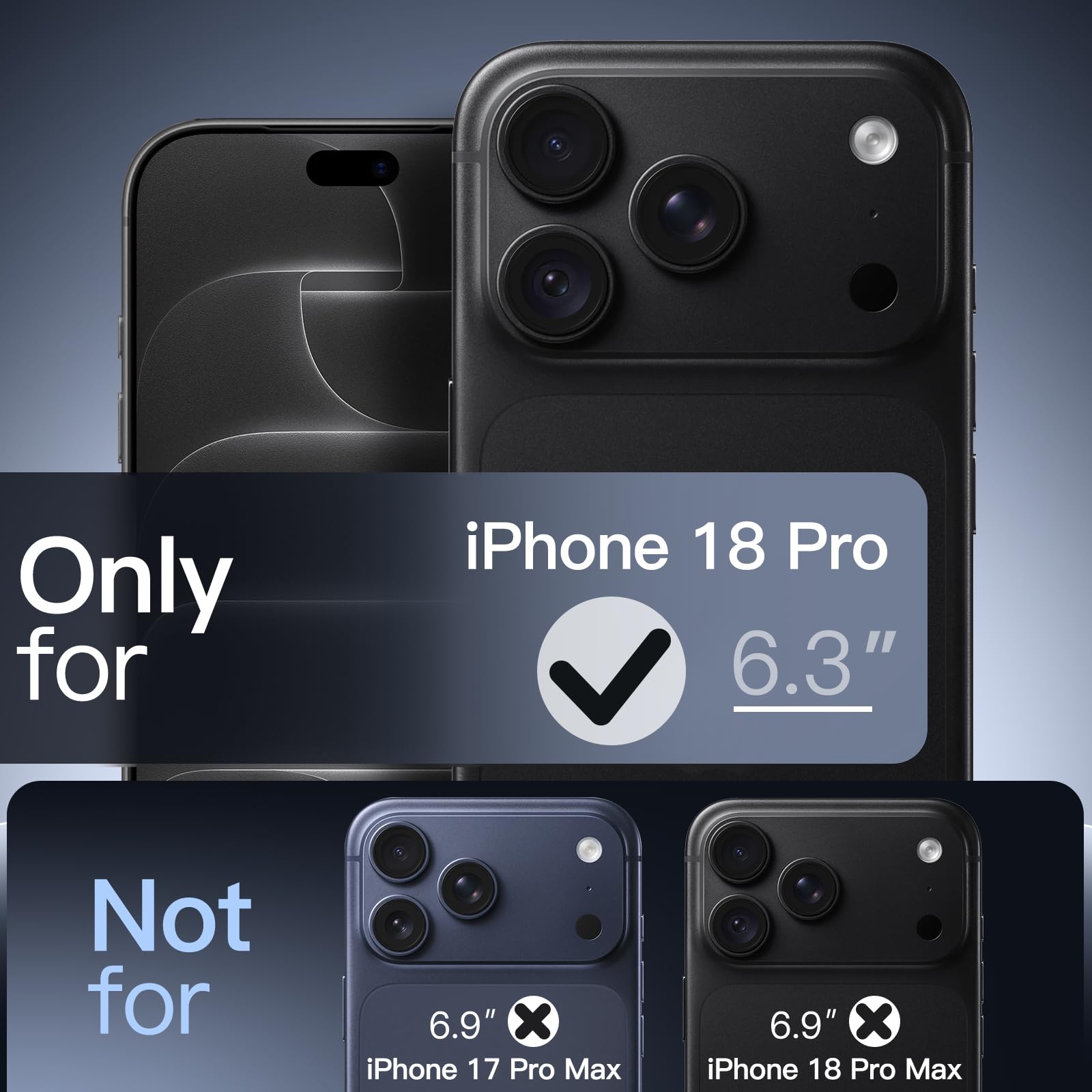 iPhone 18 Pro Magnetic Case - JETech Matte -2