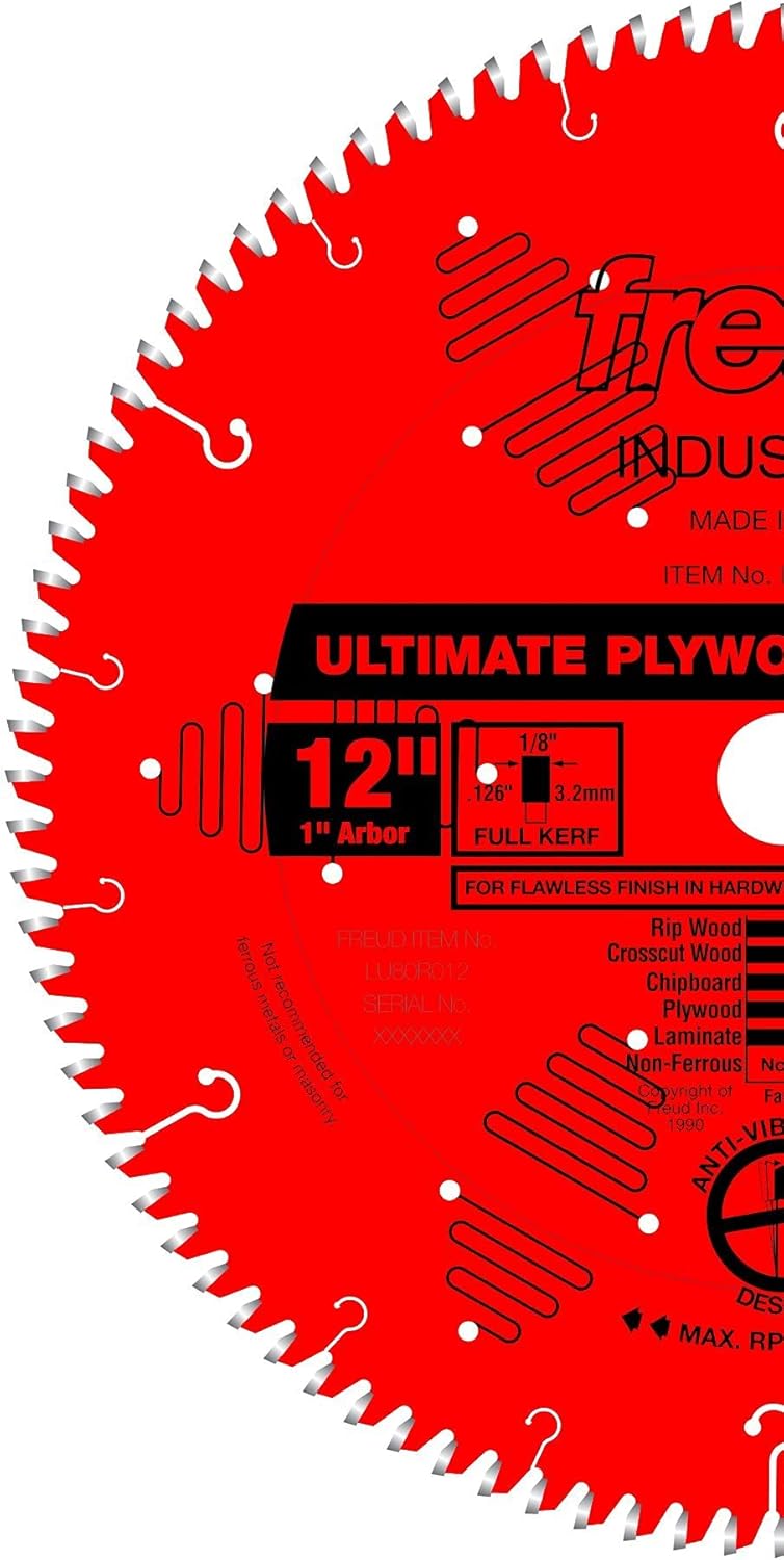 Flash Deals - 50% OFF Freud LU80R012 12 Ultimate Plywood & Melamine Blade, Multi, One Size