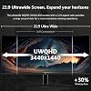 Z-Edge 34 Inch Ultrawide Curved Gaming Monitor 165Hz 1ms MPRT UWQHD 3440x1440 21:9 VA Panel Height Adjustable FreeSync DisplayPort (165Hz) HDMI (100Hz) Pip & PBP Black
