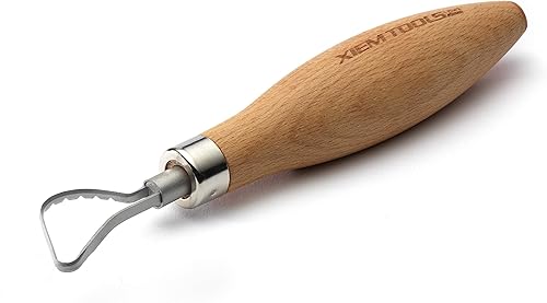 Xiem Tools Herramienta de rastrillo de arcilla para cerámica y cerámica (mediano, rastrillo para vientre)