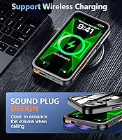 Vista 5 de Oterkin Funda impermeable para iPhone 16, funda de cuerpo completo 360° resistente 16 con protector de pantalla HD integrado y protector de cámara