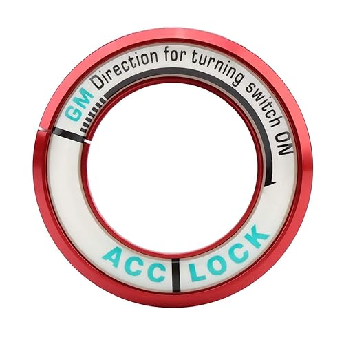 Miniatura 6 de Acouto para anillo de bloqueo de encendido, interruptor de encendido luminoso para coche, anillo de círculo para llave de orificio, ajuste para