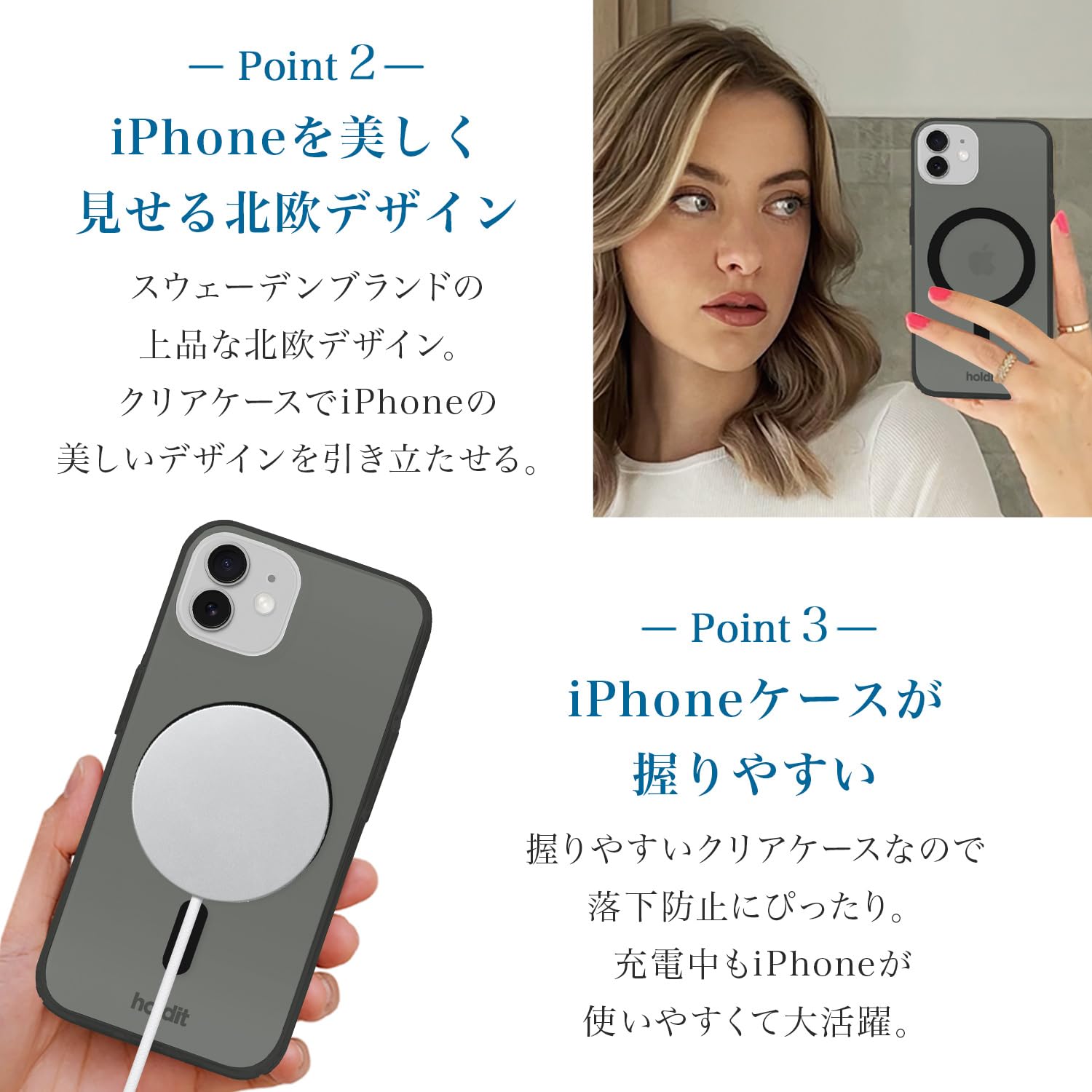 Amazon.co.jp: Holdit ブランド iPhone 12 Pro 12Pro ケース MagSafe