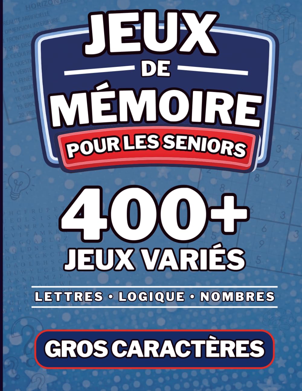 Jeux de Mémoire pour Seniors et Adultes: Exercices pour Personnes Âgées et Adultes pour Stimuler l’Activité Cognitive - Grand Format et Gros ... et Concentration - Idée Cadeau Mamie Papy