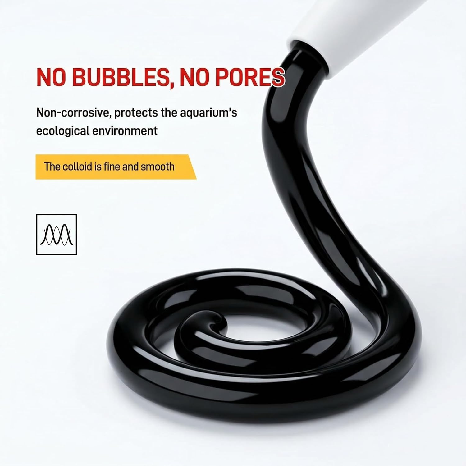 VGS067 Black Silicone Sealant - Heavy Duty Structural Glass Adhesive for Large Aquariums & Construction Projects - Waterproof, Industrial Grade, UV Resistant - 10.15 fl oz Per Tube(4 Pack)