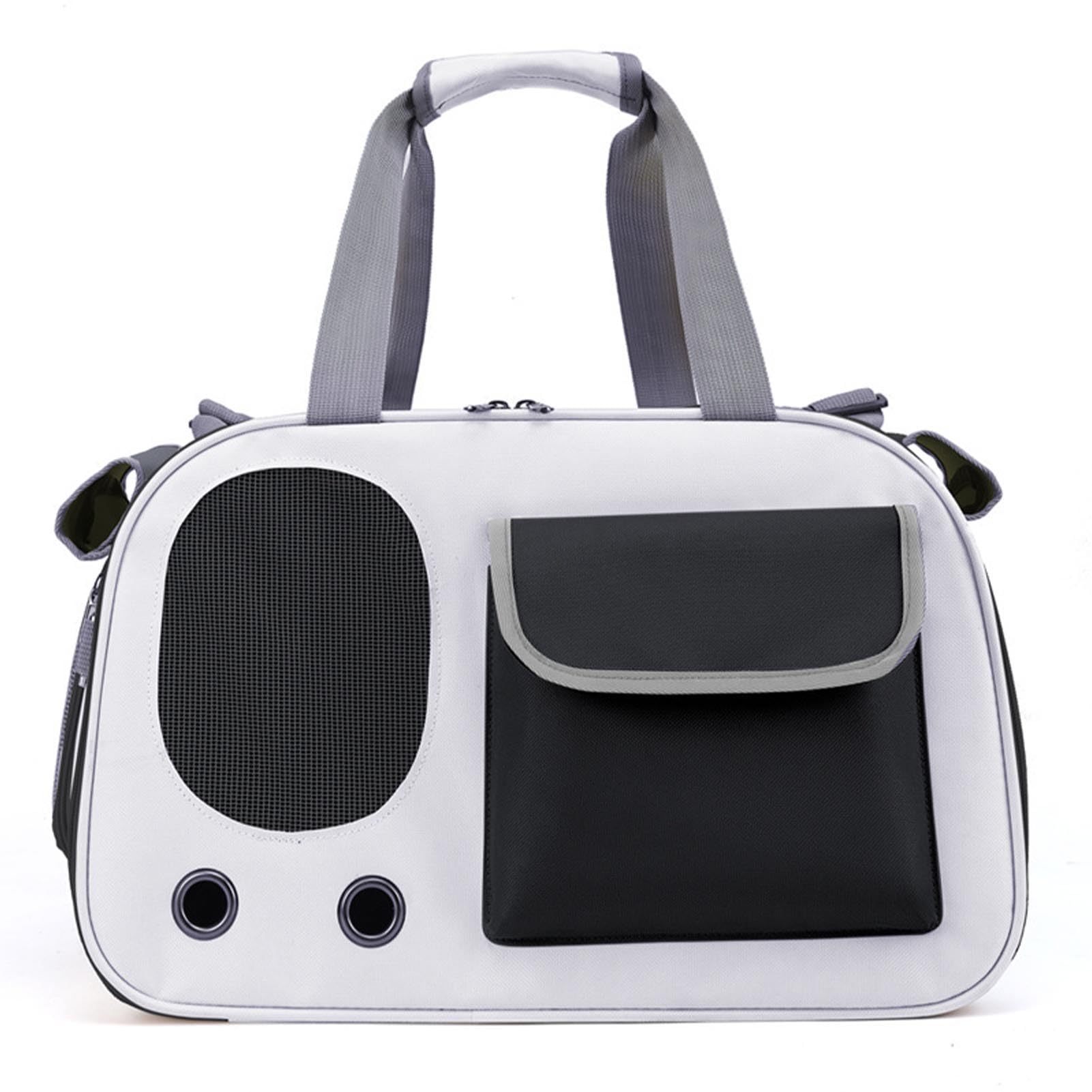 Porte-chien et chat avec fenêtre ventilée pour réduire le stress en voyage