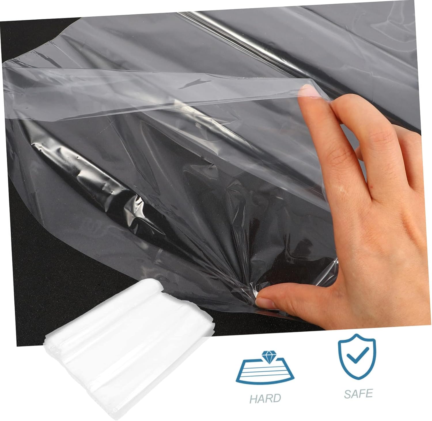 Shrink Film Bags 100pcs Heat Seal Bags Shrink Wrap for Shoes Bottles Cosmetics DIY Craft