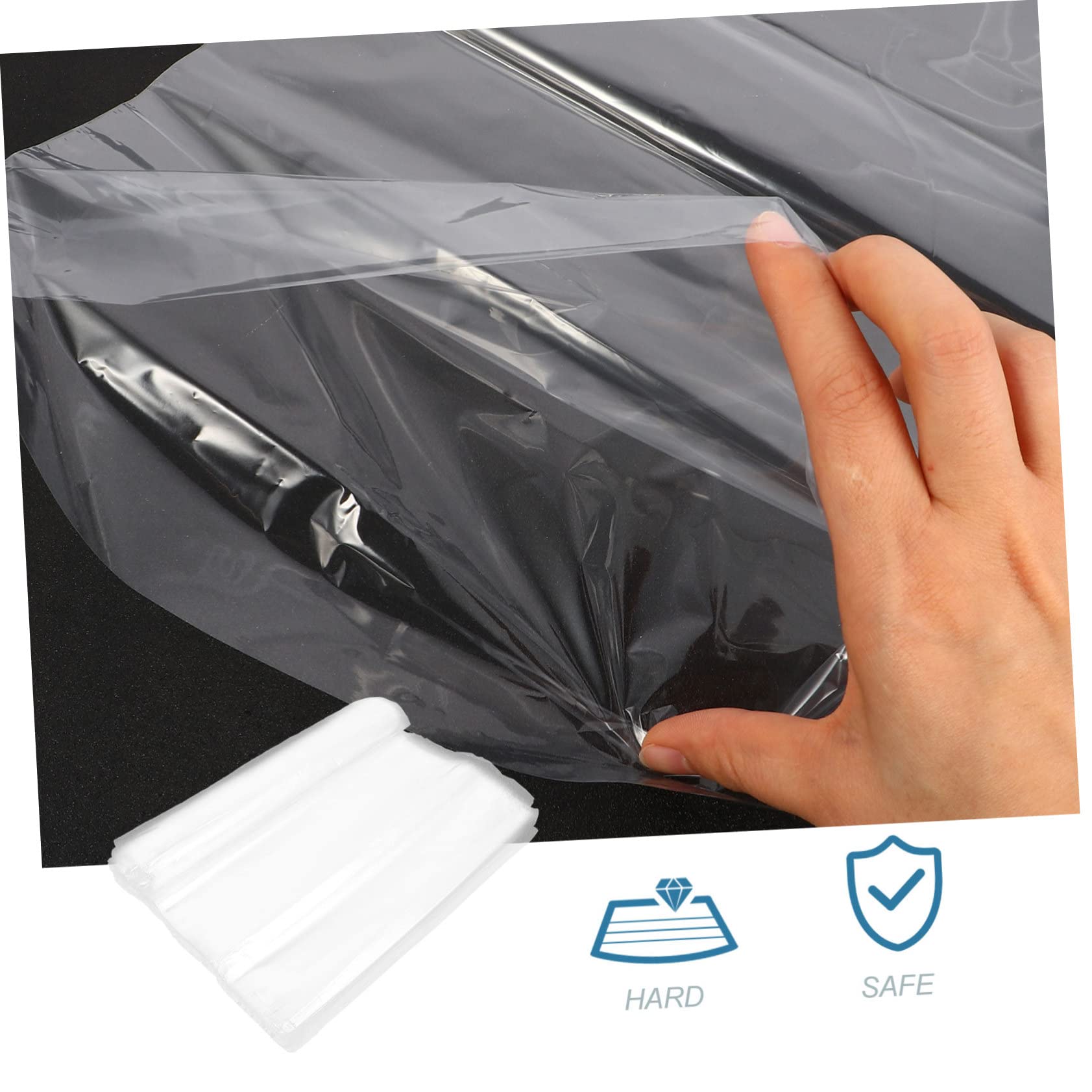 KALLORY Shrink Wrap for Moving 100pcs Heat Shrink Bag Heat Seal Bags for Packing DIY Craft