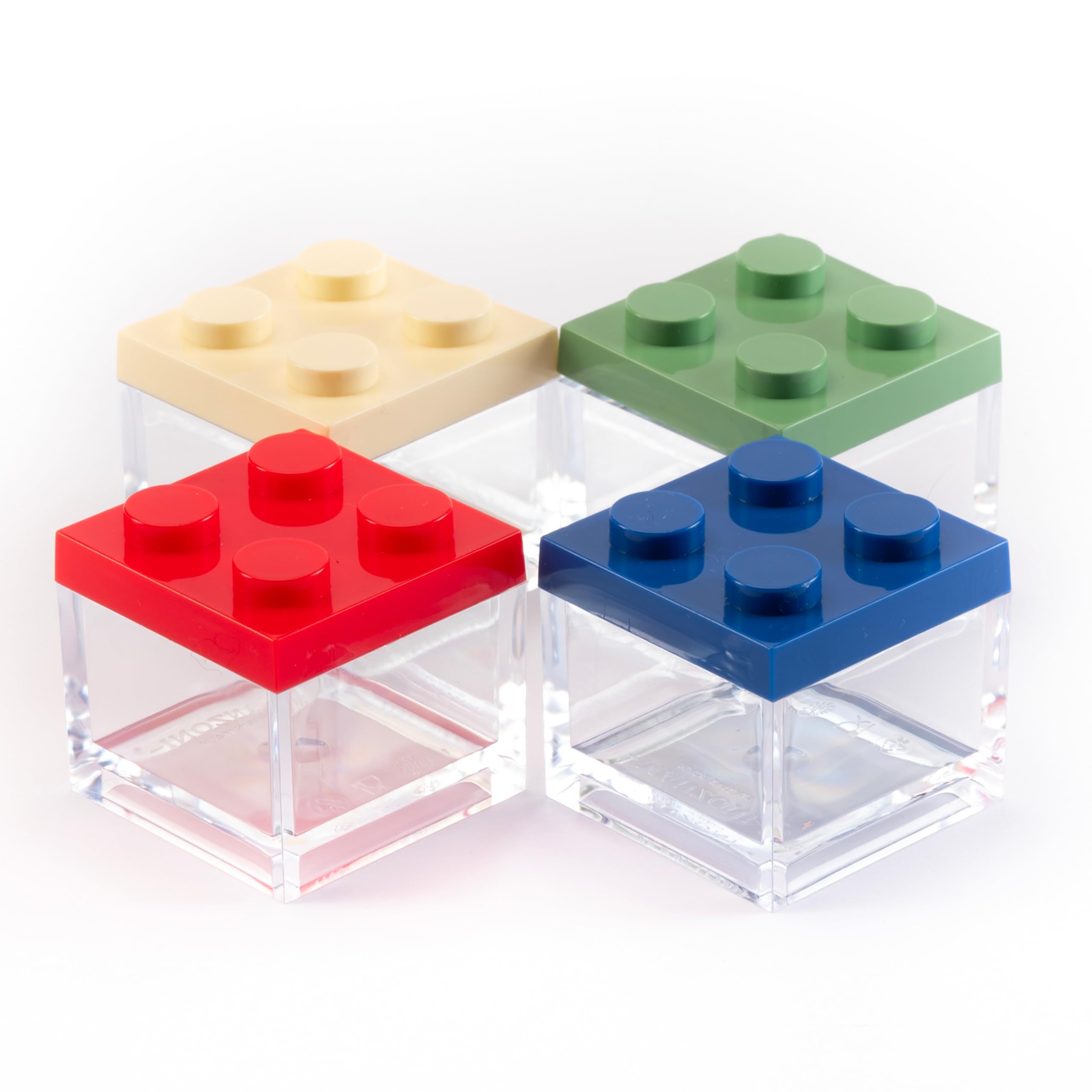 Manzoni Home - Lot de 24 boîtes à briques multicolores - Idéal comme bonbonnières pour mariages, fêtes de remise des diplômes et décorations créatives - Fabriqué en Italie