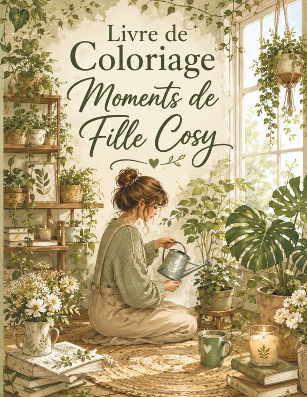 Livre de Coloriage Moments de Fille Cosy: Carnet artistique pour se détendre, scènes féminines douces et pause bien-être