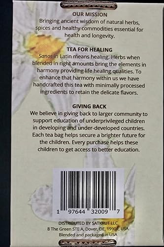 Miniatura 4 de SanosTea Té de bienestar de manzanilla de hierbas orgánicas prémium para un día tranquilo y refrescante