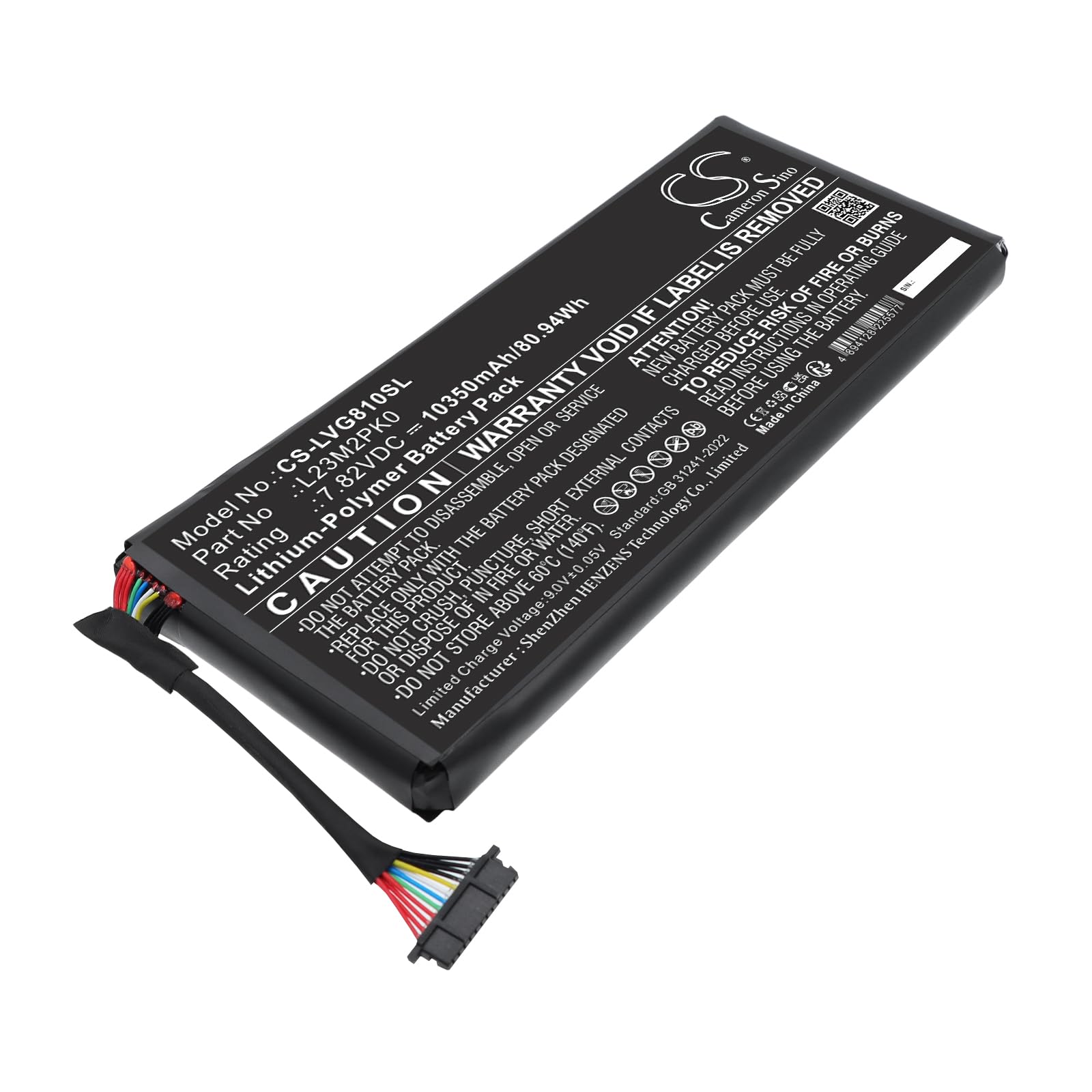 TECHTEK Bateria 10350mAh kompatybilny z [Lenovo] Legion Go 8APU1 zastępuje L13B2PK0, L23M2PK0
