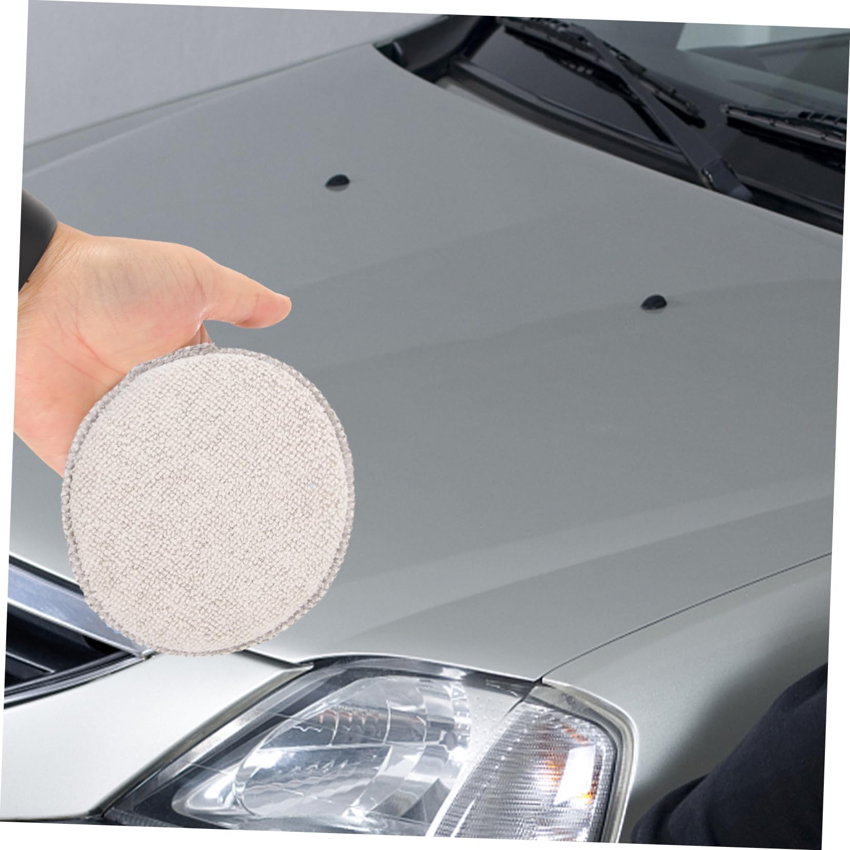 Gatuida 50piezas Almohadillas De Pulido De Esponja para Coche Aplicadores De Cera Esponjas para Limpiar y Pulir Vehículos Material De Ultra Absorbente para Detalle Automotriz