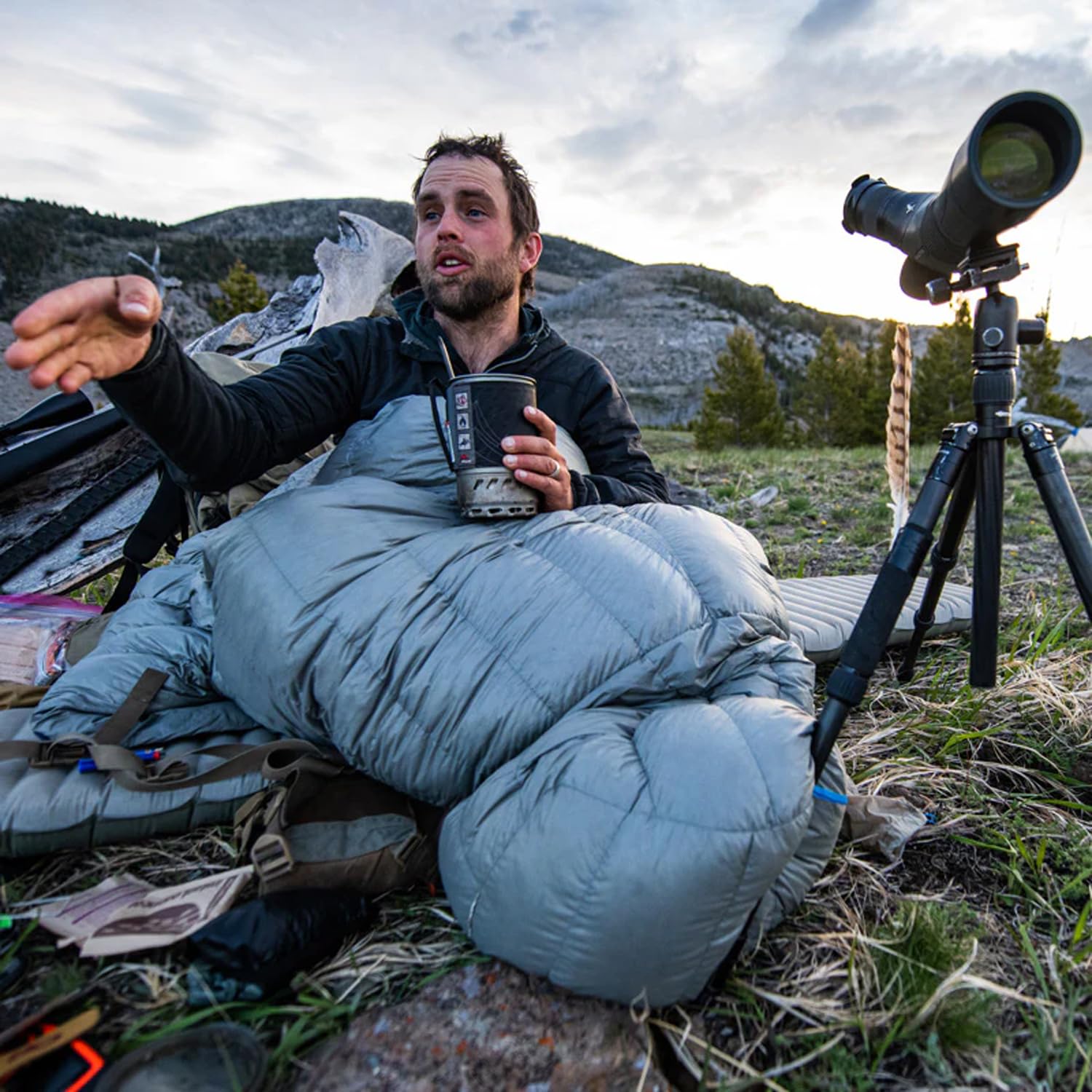 Stone Glacier Chilkoot 15 Sleeping Bag Stone Grey One Size Fits Most