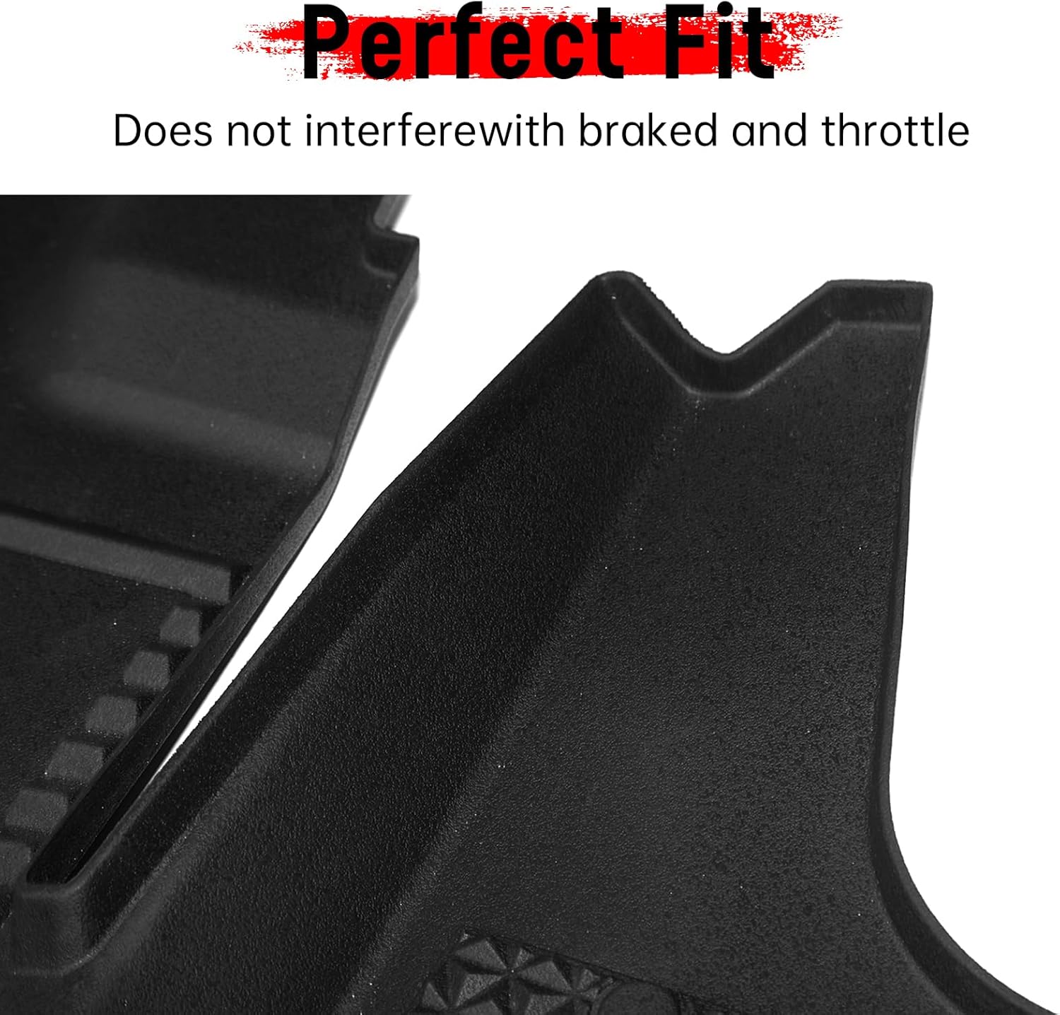 TPE Front Floor Mat for Honda Pioneer 520 2021-2025/Pioneer 500 2015-2023 Accessories, Rubber Front Row Floor Liners All Weather Protection Slush Mat for Pioneer 520, Replace #0SP63-HL5-101 - Image 5