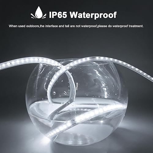 Miniatura 2 de AIMENGTE Tira de luces LED para exteriores, impermeable, 110 V, 1200 LED, 6500 K, cuerda de luces LED para jardín, patio, decoración interior y