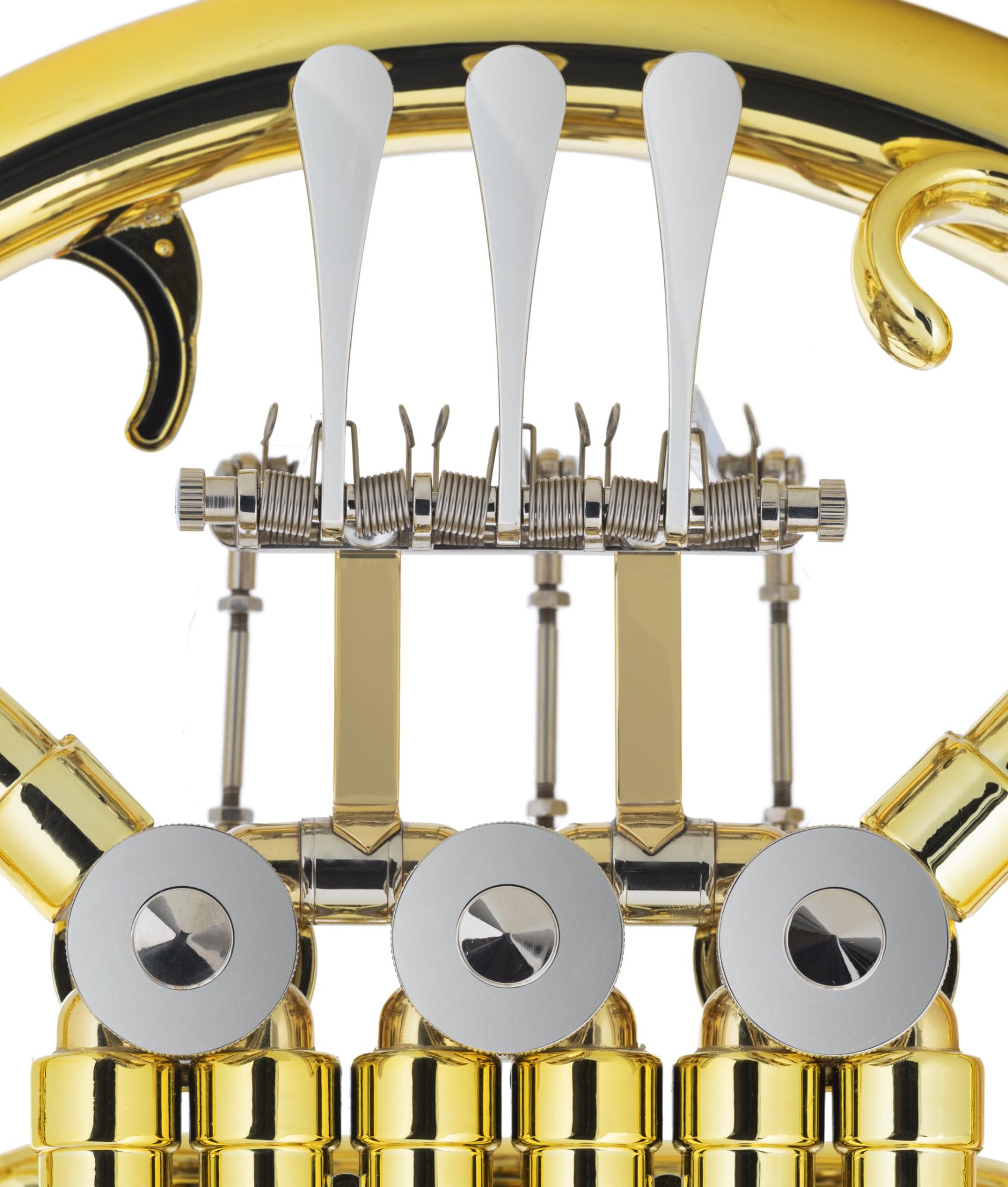 Classic Cantabile WH-30GD MardiBrass Kunststoff Bb-Waldhorn Gold - inkl. Mundstück & Hülle mit Rucksackgurten - Für Anfänger und Profis - Wetterfest und Wasserdicht - leichtes, stabiles Instrument