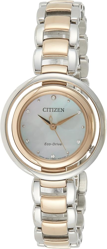 Citizen Analog Mother of Pearl Dial Women's Watch-EM0666-89D