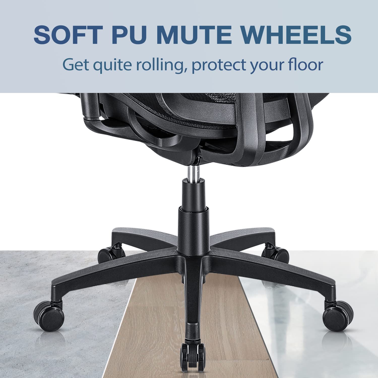 SUNNOW Ergonomic Office Chair with Adjustable Lumbar Support, HighBack