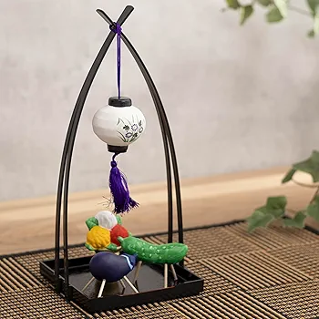 緑色の馬形陶器装飾品セット image.jpg