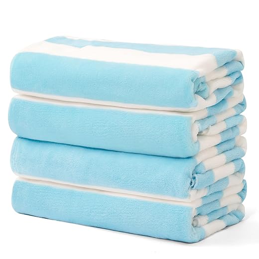 Touchat Beach Towel Oversized,Thick Microfiber Beach Towel 30”x60”,Super Absorbent Sand Free Cute Cactus Cool Swim Beach Towels for Kids,Men,Women,Boys,Girls