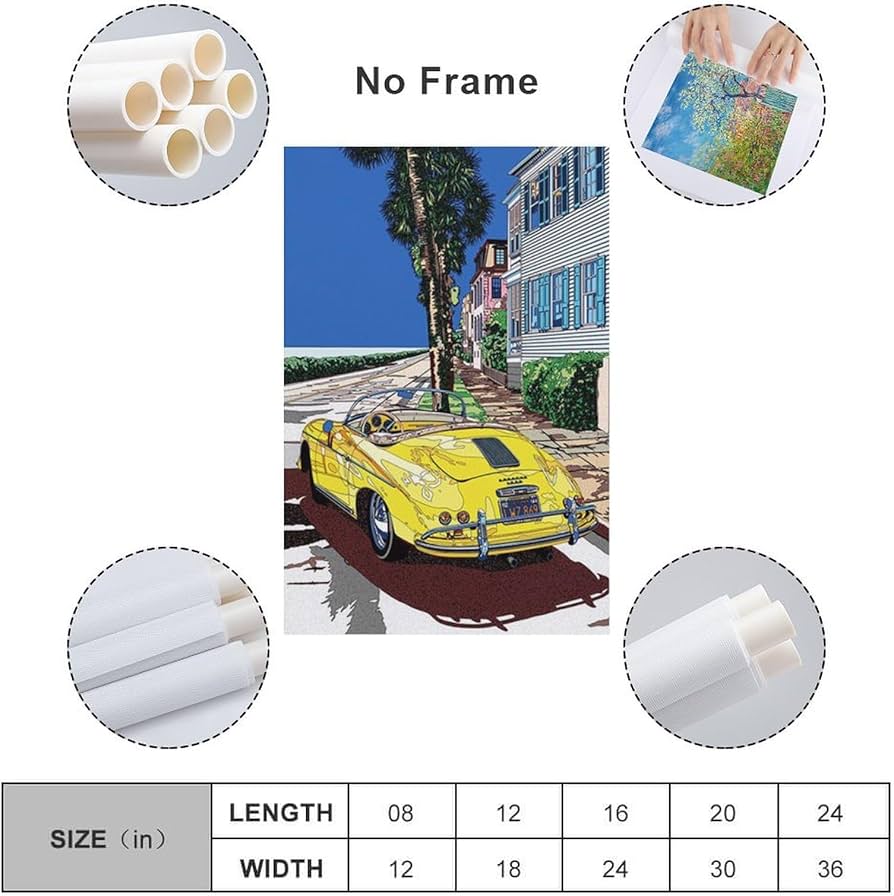 Amazon.co.jp: 鈴木英人「スピードスターと過ごす 正午」ポスター