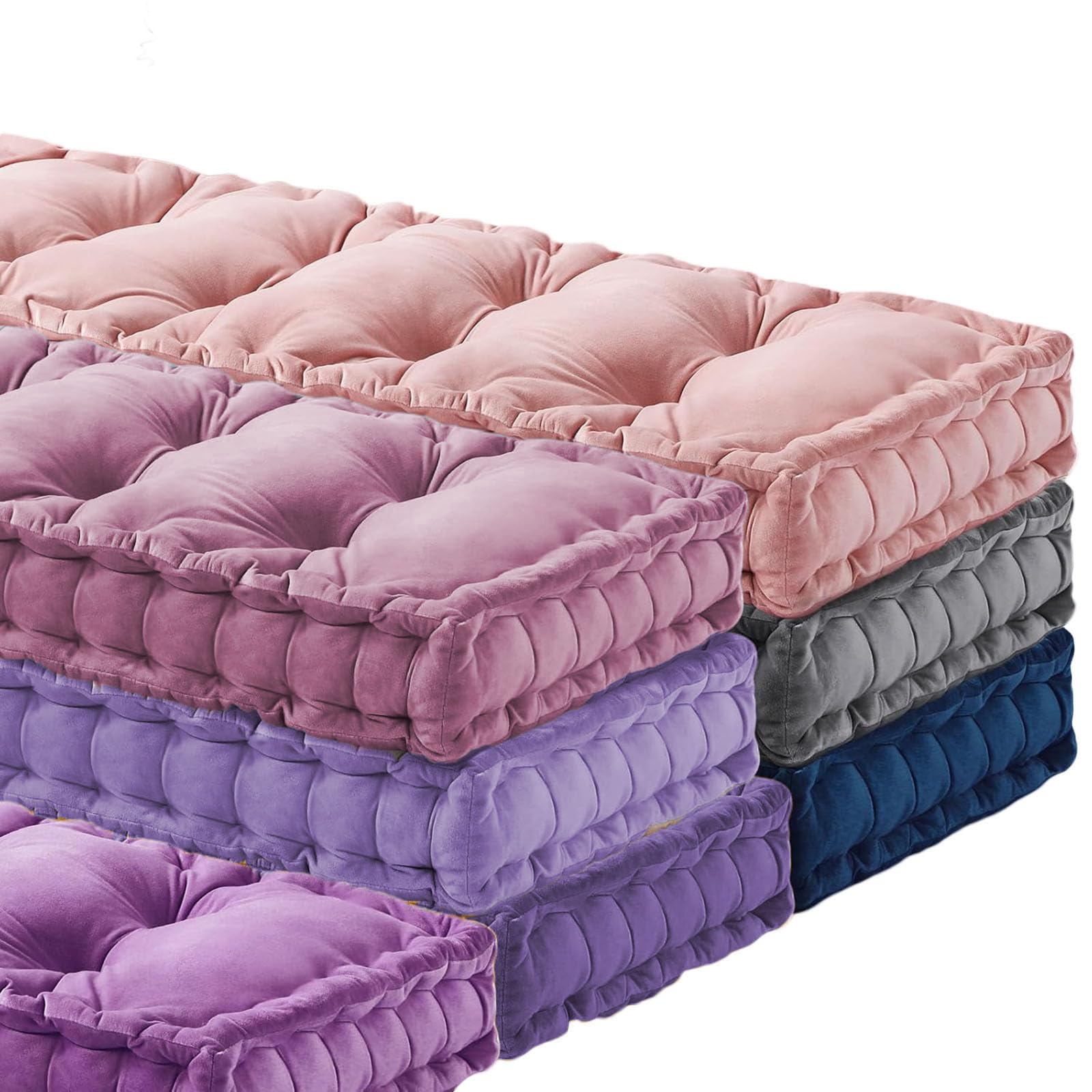 Coussins de banc texturés en mousse à mémoire de forme doux et durable avec poignée - Idéal pour intérieur et extérieur (blanc, 170 x 70 x 10 cm)