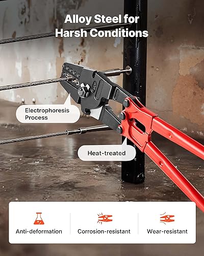 Miniatura 6 de VEVOR Crimpadora de mano de 24 pulgadas, herramienta de estampación de 5 cavidades de 116 pulgadas 332 pulgadas 18 pulgadas 532 pulgadas 316