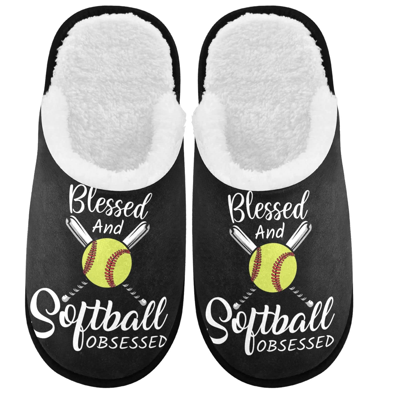 visesunny Slippers for Women Mens Winter Warm Memory Foam Cotton Home Slippers Soft Plush Fleece Slip on House Slippers for Girls Indoor Outdoor Shoes