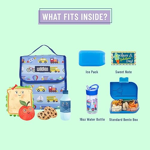 Miniatura 7 de Wildkin Paquete de mochila de 12 pulgadas con bolsa de almuerzo aislada (sobre la marcha)