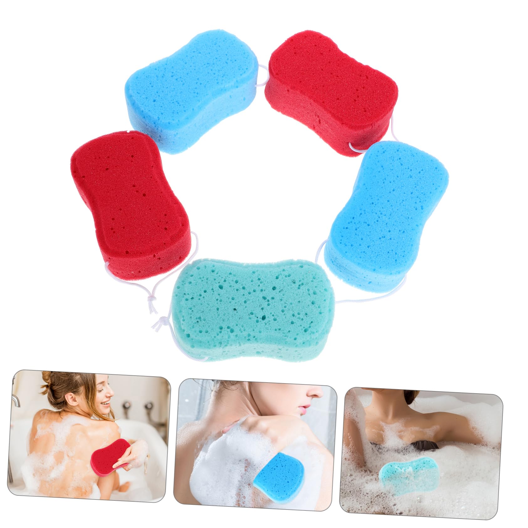 Healeved 20piezas Esponjas De Baño Suaves y Duraderas De Esponjas De Limpieza Corporal Para Mezclados Experiencia De Baño Confortable y Exfoliante