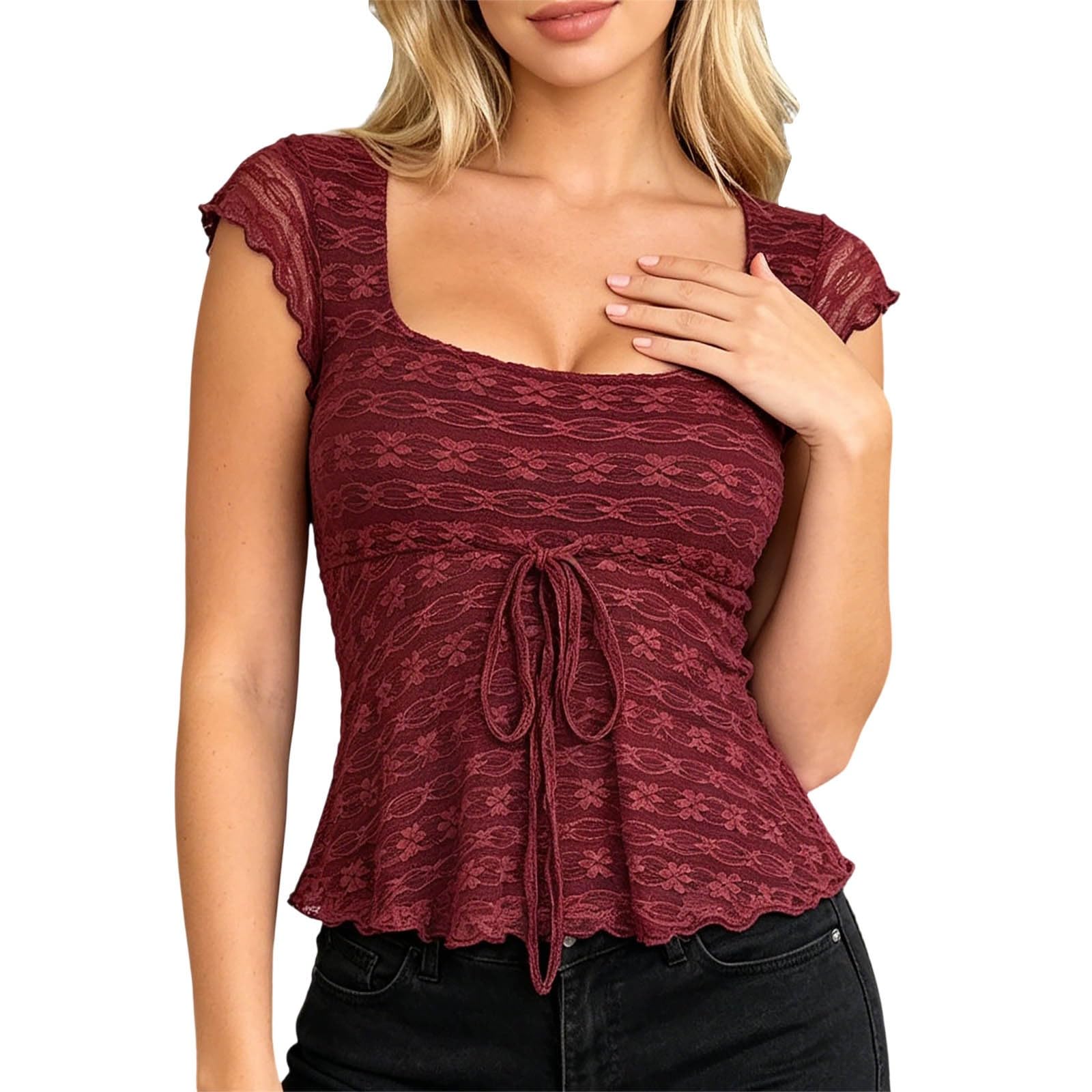Camiseta holgada para mujer en tejido opaco transpirable 8