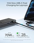 Anker Nano Power Strip, Desk Clamp with 1500J Surge Protector, 5ft Extension Cord, 70W Max Gaming Desk Accessories, 6 AC, 2 USB A, 2 USB C, Home Office Essentials, Fit 0.6~1.8'' Tabletop Edge (Black)