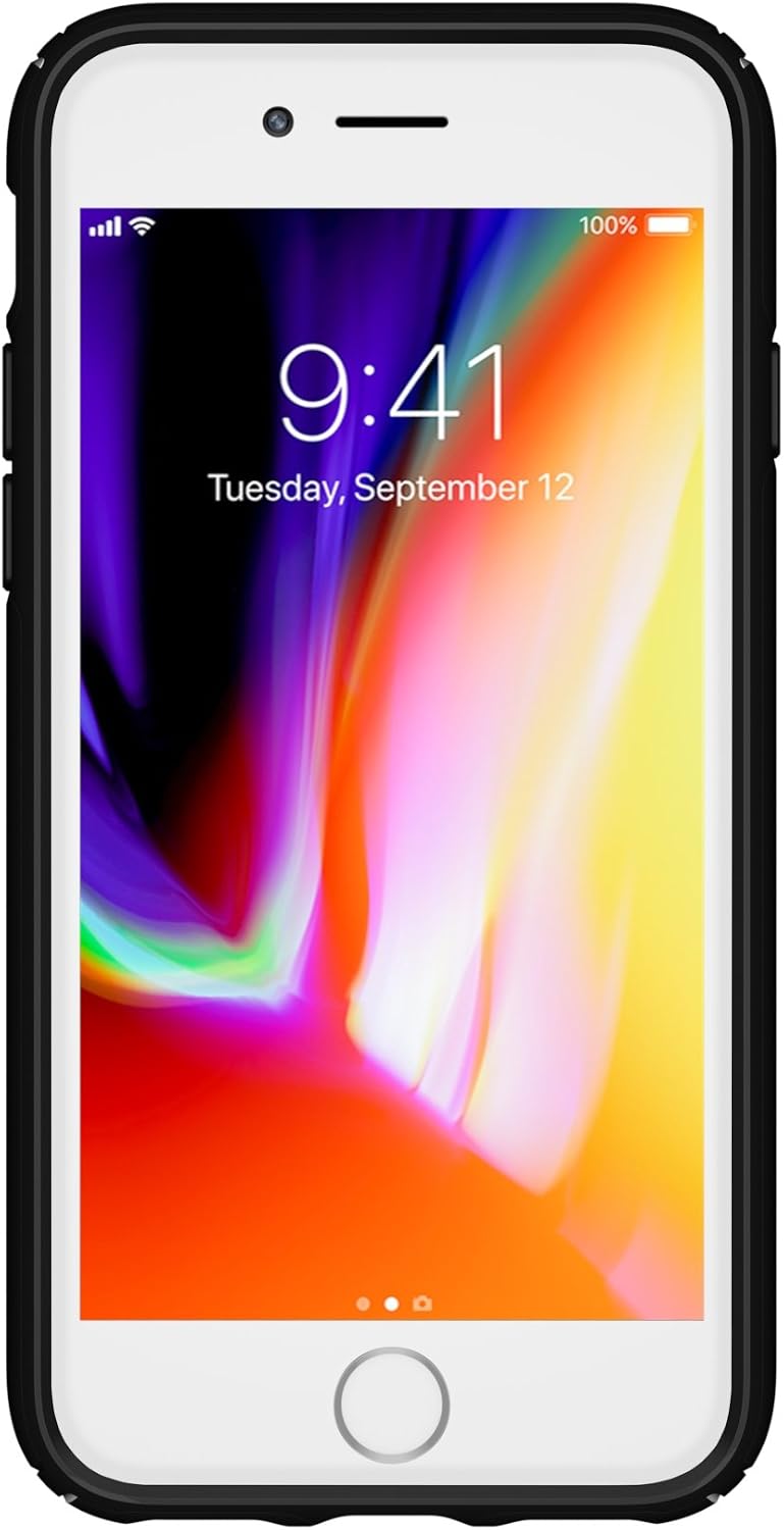 Speck Products Presidio iPhone SE (2022) Case| iPhone SE (2020)| iPhone 8| iPhone 7, Black/Black
