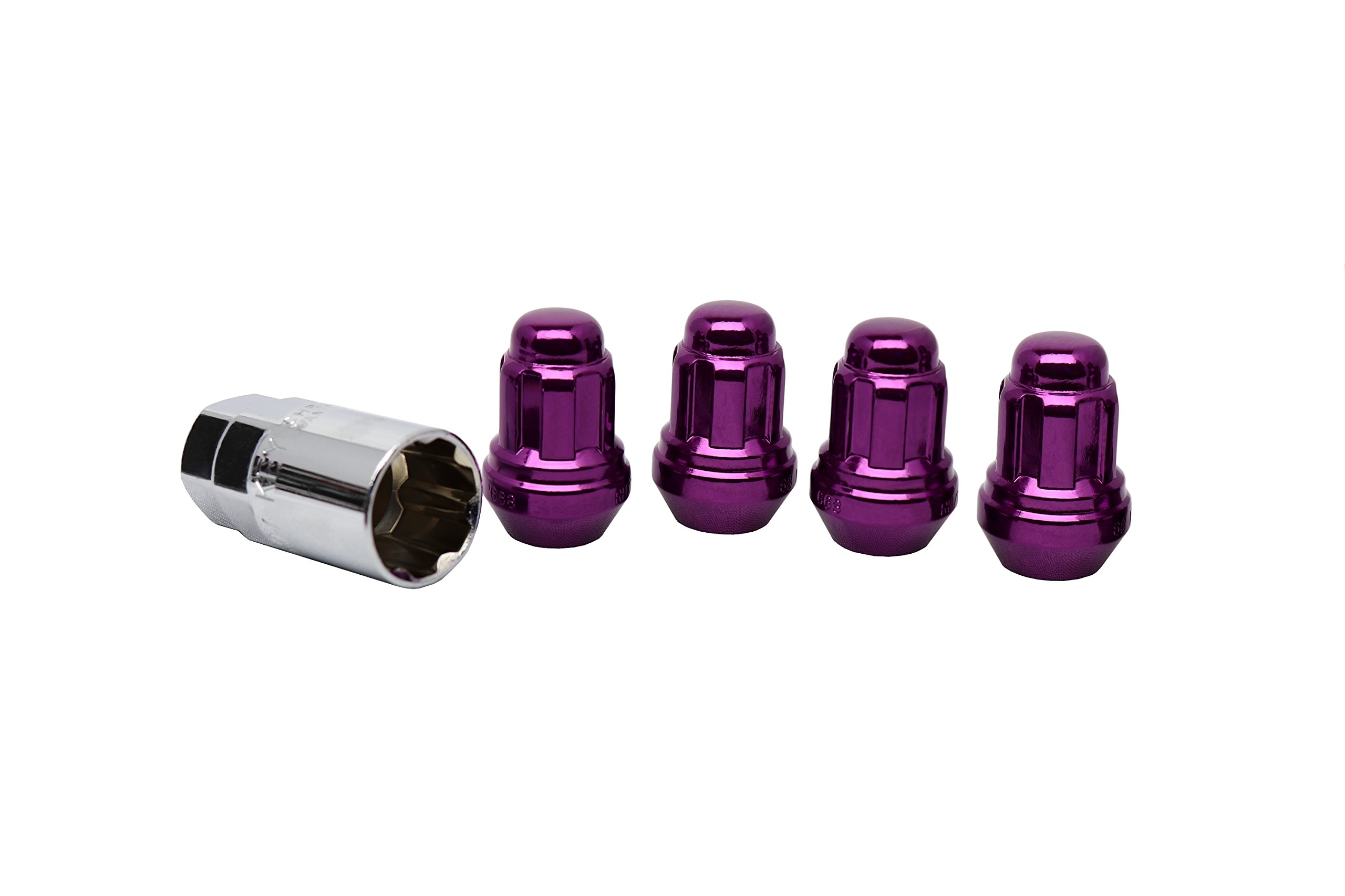 White Knight 40700SPPT Purple Wheel Lock, 4 Pack